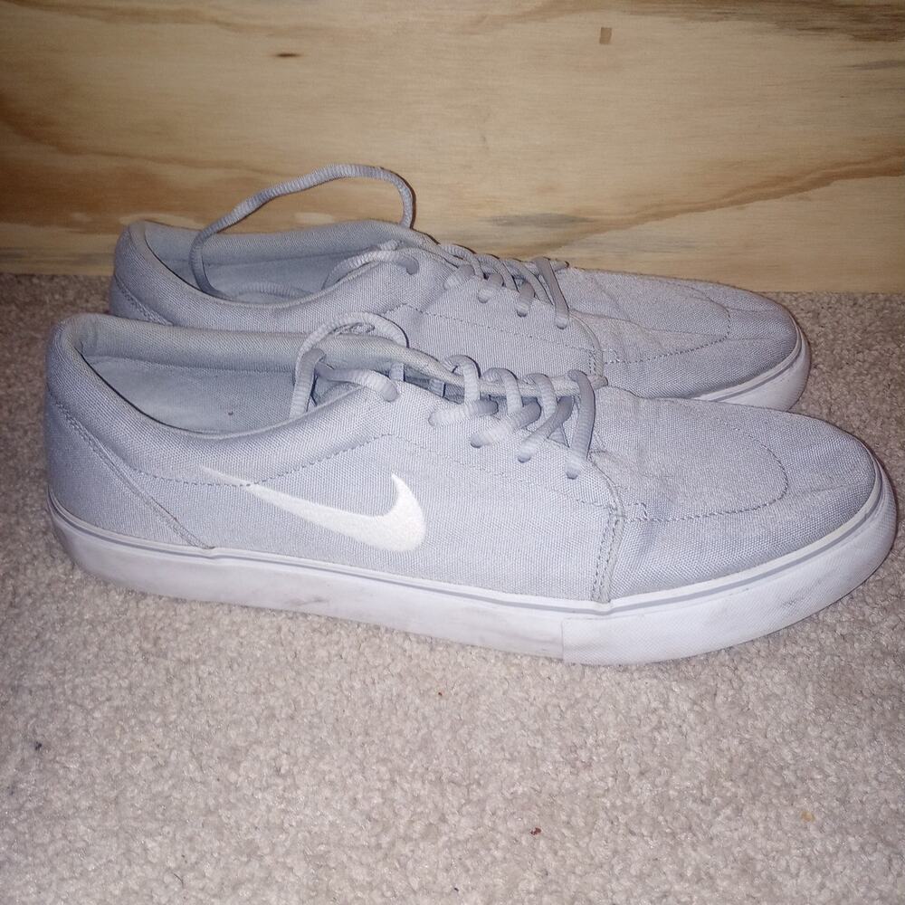 Men's Nike SB Grey Canvas Trainers Skateboarding Low Top 11.5‎ Satire